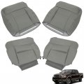 Front Gray Seat Cover 4pcs Bottom And Lean Back Driver Passenge Replacement For 2004-2008 F150 