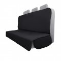 Black Quilted Rear Seat Pet Protector Universal Fit Polyester Cover 5 In X 48 5 40601adc 