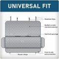 Black Quilted Rear Seat Pet Protector Universal Fit Polyester Cover 5 In X 48 5 40601adc