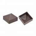 Uxcell Flat Top Post Cap For Fence Stair Handrail 70x70mm 2 8inch Plastic Coffee Color