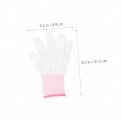 Homoyoyo 12 Pairs Gloves Nail Work Mittens Grooming Glove Pu Nylon
