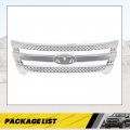 Kuafu Front Grille Inserts Compatible With 2011-2015 Ford Explorer Overlay Trim Covers Chrome Silvery