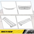 Kuafu Front Grille Inserts Compatible With 2011-2015 Ford Explorer Overlay Trim Covers Chrome Silvery