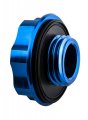 Vms Racing Blue Oil Cap With Powered By B16a2 Emblem In Cnc Machined Billet Aluminum Compatible Honda Civic Del Sol Engines