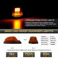 Vipmotoz Roof Clearance Led Lights Compatible With 2017-2022 Ford F250 F350 F450 F550 Super Duty Pickup Truck Chrome Housing