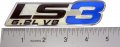 Erpart Ls3 6 2l V8 Blue Engine Emblems Badges Highly Polished Aluminum Chrome Silver Compatible With Gm Performance Chevy