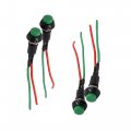 Uxcell 2pcs Universal Round Wired Momentary Push Button Switch Dc 12-24v For Car Motorcycle