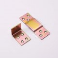 Bettomshin 4pcs L-shaped Right Angle Corner Braces 3 5 X 1 18 0 08 Bracket Gusset Furniture Shelf Brass Iron Brackets