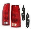 Tail Lights W Bulb Left And Right For Chevy Gmc C K 1500 2500 3500 Silverado 1988-1999 Fit Blazer 1992-1994 Red Lens Luces 