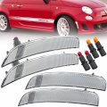 Clear Lens Side Marker Lights Kits Assemblies For 2012-2017 Fiat 500 500c Abarth Cabrio 2-doors Convertible Hatchback Left