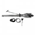 Tom Universal 35 Tilt Shift Steering Column Paintable Steel Chrome W O Adapter Oe 51835-mt-c 