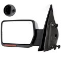 Towing Mirror For 2004 2014 F150 Pickup Truck Driver Side Left Power Adjusted Heated With Turn Signal Puddle Light And Chrome 