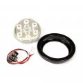 Fortpro 4 Red Round Tail Stop Turn Led Light With 10 Leds And Clear Lens F235156 