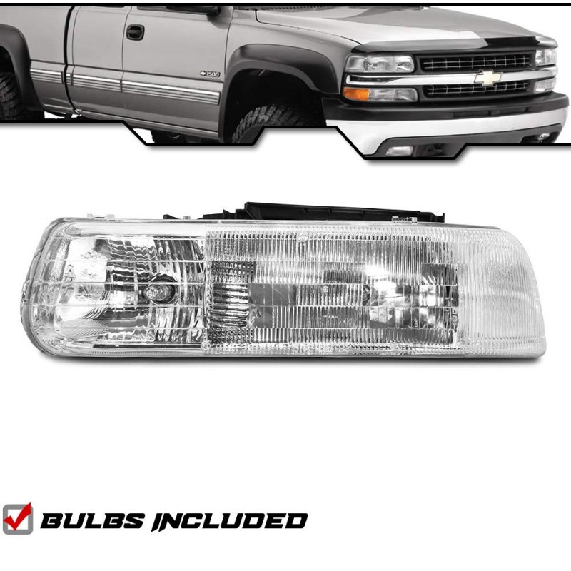 Epic Lighting Oe Style Replacement Headlight For Chevrolet 00-06 Tahoe Suburban 99-02 Silverado Pickup Chevy Truck Gm2502187