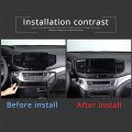 Hirufait Dashboard Navigation Panel Frame For Honda Pilot 2019-2022 Ridgeline 2021-2023 Passport 2019-2023 Abs Material Center