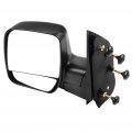 Driver Side Mirror With Manual Folding Non-heated For 2003-2013 Ford E-150 E-250 2004-2013 E-350 E-450 Super Duty