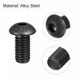 Uxcell M8x16mm Hex Socket Button Head Cap Bolts Screws Alloy Steel 10pcs