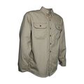 Magid Glove Safety Sh107-kh-4xl Sh107 Dual-hazard 7 5 Oz Fr 100 Cotton Twill Work Shirt 3 Khaki 4xl