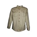 Magid Glove Safety Sh107-kh-4xl Sh107 Dual-hazard 7 5 Oz Fr 100 Cotton Twill Work Shirt 3 Khaki 4xl