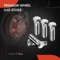 A-premium 5pcs M12-1 50 Wheel Studs Compatible With Honda Cr-v Civic Accord Pilot Odyssey Hr-v Crosstour Acura Rdx Tlx Tsx Tl