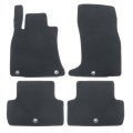 Floor Mats Carpet For Genesis G70 2019 2025 4 Piece Set Front And Rear Interior Black Velour Plastic Direct Replacement 