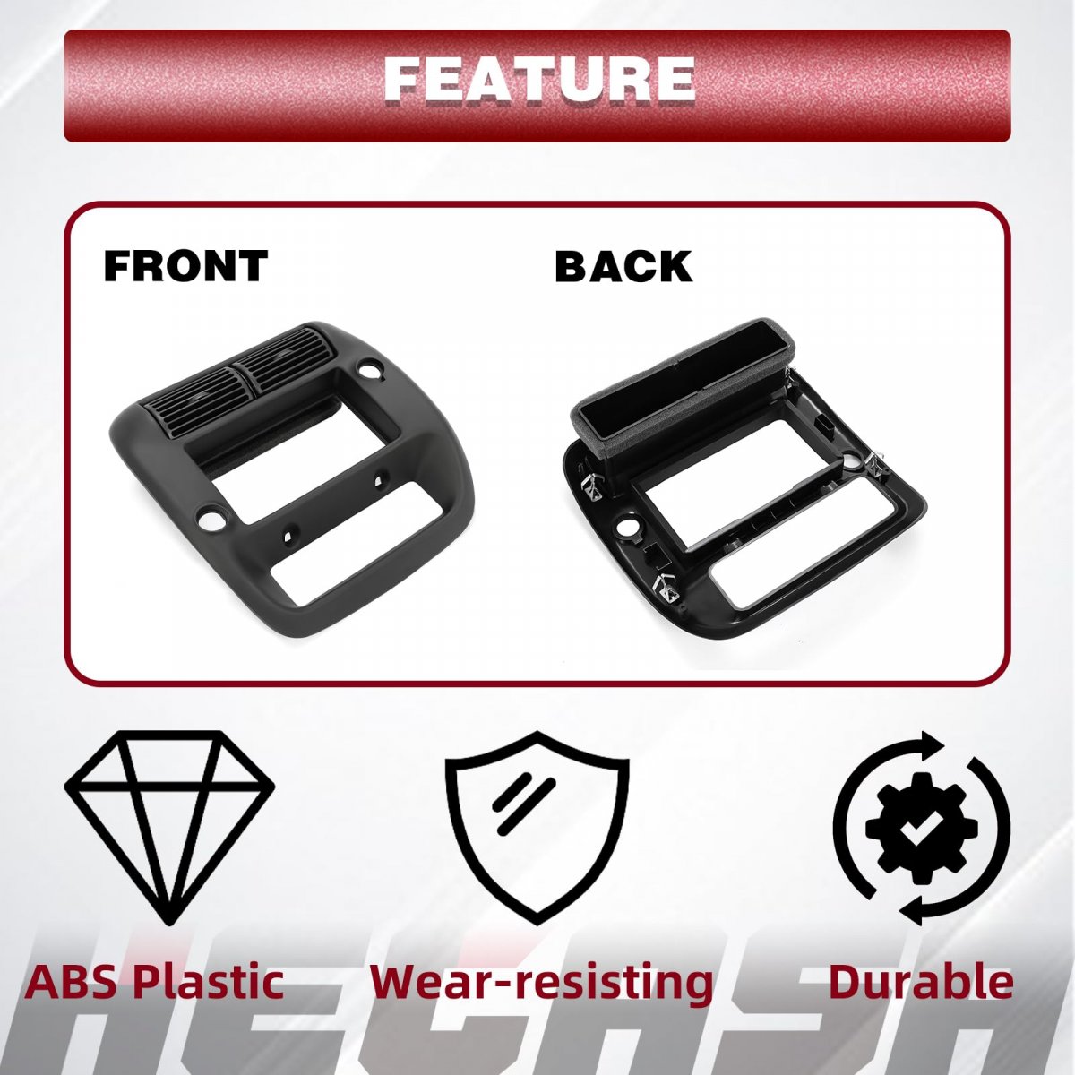 Center Dashboard Panel Bezel For 1997 2006d Ranger And 2001 Ford Explorer Replacement For 5l5z Jaa Abs Plastic Black Mo-181er