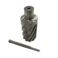 47-111 High Speed Steel Annular Cutter 1 11 16 In Diameter By 1 Depth Spiral Flute With Straight Shank And Pilot Pin 