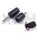 Smt-no Cut Frame Slider Protector Compatible With 2007 2008 Kawasaki Ninja Zx-6r Zx6r Carbon B00ruelhho