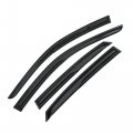 1 Set Window Visors Rain Guards Deflectors Tape-on Durable For Honda Civic 2022 2023 Black 