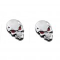 Wakauto 2 Pieces 3d Car Signs Punisher Sticker Automotive Decalss Metal Sticker Repair