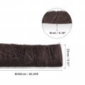 Uxcell Weather Stripping Brush 26ft L X 0 35 W 9 H Self-adhesive Seal Weatherstrip Sweep Brown For Door Window 2pcs Total 52ft