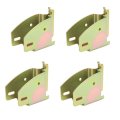 4 Piece E Track Wood Beam End Sockets For 2x4 And 2x6 Lumber Heavy Duty Storage Brackets With Removable Bar Truck Trailer Van 