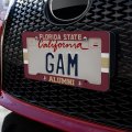 Florida State University Alumn License Plate Tag Frame