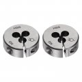 Uxcell 2pcs Round Threading Dies Metric M3 X 0 5 Thread Right Hand Adjustable High Speed Steel Hss Screw Cutting Die Repair