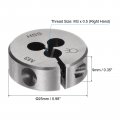 Uxcell 2pcs Round Threading Dies Metric M3 X 0 5 Thread Right Hand Adjustable High Speed Steel Hss Screw Cutting Die Repair