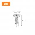Uxcell 6x3 8 Flat Head Sheet Metal Screws 200pcs Phillips Drive Wood 304 Stainless Steel Self Tapping