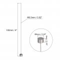 Uxcell Straight Ejector Pins 0 5mm 1 64 Dia 65mn Steel Round Tip Punch 100mm 4 Long For Mechanical Maintenance