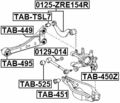 Arm Bushing For Lateral Control Febest Tab-495 48760-12010 