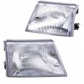 Headlight Assembly For 1998 1999 2000 Ford Ranger Pickup Truck Left Driver And Right Passenger Side Without Bulbs 