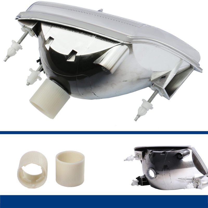 Headlight Assembly For 1998 1999 2000 Ford Ranger Pickup Truck Driver And Passenger Side Pair Clear Lens Halogen Waterproof