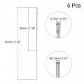 Uxcell 5 Pcs 0 7mm Mini Micro Twist Drill Bits High-speed Steel Straight Shank Extra Long Bit 60mm For Aluminum Alloy