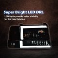 G-plus Led Drl Headlights Compatible With 1992-1996 Bronco Ford F150 F250 F350 Super Duty Headlamps W Corner Signal Driver Side