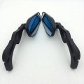 Smt-custom Black Running Mirrors Fire Flame Stem Compatible With Cbr 600rr 900rr 929rr954rr 1000rr Kawasaki Ninja Suzuki Gsxr