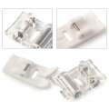 Liru Sewing Machine Presser Feet 2 Pcs Roller Foot And Non-stick Zigzag Teflon For Brother Singer
