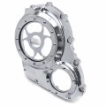 Httmt- Cnc See Through Chrome Clear Glass Engine Clutch Cover W Gasket Compatible With Suzuk 2006-2022 Gsx-r 600 750