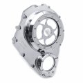 Httmt- Cnc See Through Chrome Clear Glass Engine Clutch Cover W Gasket Compatible With Suzuk 2006-2022 Gsx-r 600 750
