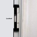 Prime-line U 11037 Patio Door Deadbolt Lock 8 In Overall Height Steel Bar Surface 1 Kit White Black