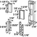 Prime-line U 11037 Patio Door Deadbolt Lock 8 In Overall Height Steel Bar Surface 1 Kit White Black