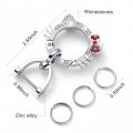 Pangpai Car Keychain For Women Carabinerchain With Key Rings Cute Crystal Rhinestone Key Chain Clip Recar Keychain For Women