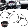 5pcs Car Dashboard Cover Decoration Carbon Fiber 370z Interior Paste Installation Suitable For Z34 2009-2020